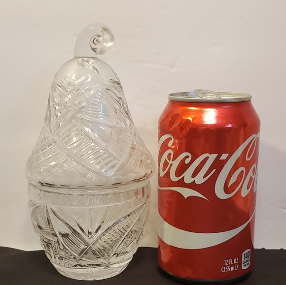 Vintage Glass Pear Shape Candy Bowl - Picture 3 of 3